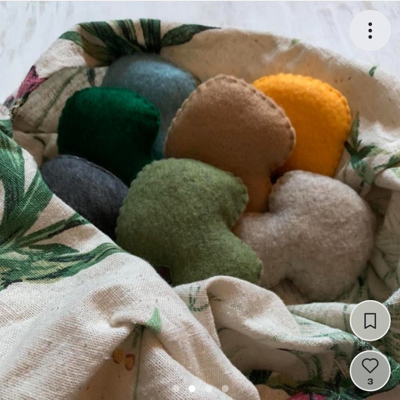 Hand stitched felt mushrooms - Picture 2 of 4